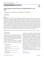 Cyber situation awareness during an emerging cyberthreat: A case study