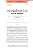 Family Matters: Exploring the Link Between Parental and Executive Financial Misconduct