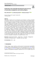 Family firms and sustainable development goals: the role of ownership, management, and country progress