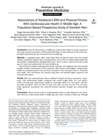 Associations of Adolescent BMI and Physical Fitness With Cardiovascular Health in Middle Age: A Population-Based Prospective Study of Swedish Men