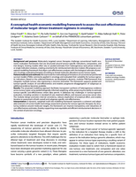 A conceptual health economic modelling framework to assess the cost-effectiveness of molecular target-driven treatment regimens in oncology