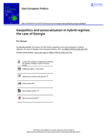 Geopolitics and autocratisation in hybrid regimes: the case of Georgia