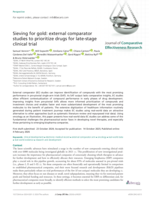 Sieving for gold: external comparator studies to prioritize drugs for late-stage clinical trial