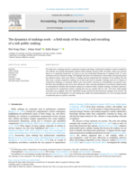 The dynamics of rankings work – a field study of the crafting and recrafting of a soft public ranking