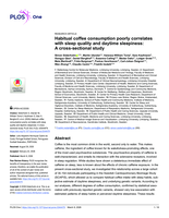Habitual coffee consumption poorly correlates with sleep quality and daytime sleepiness:  A cross-sectional study