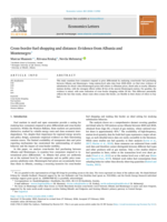 Cross-border fuel shopping and distance: Evidence from Albania and Montenegro