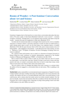 Rooms of Wonder: A Post Seminar Discussion about Art and Science