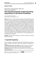 How Organizing Expands: Organizing Among Organizations in the World of Standards