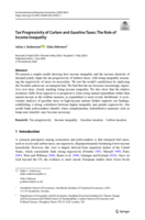 Tax Progressivity of Carbon and Gasoline Taxes: The Role of Income Inequality