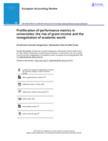 Proliferation of performance metrics in universities: the rise of grant income and the renegotiation of academic worth
