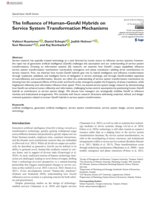The Influence of Human-GenAI Hybrids on Service System Transformation Mechanisms
