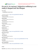 It’s not U, it’s me(ssy): Subjective wellbeing is not really U-shaped over the lifespan