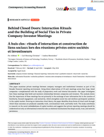 Behind Closed Doors: Interaction Rituals and the Building of Social Ties in Private Company-Investor Meetings