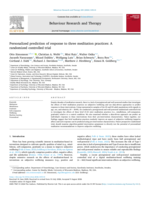 Personalized prediction of response to three meditation practices: A randomized controlled trial