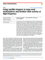 Using satellite imagery to map rural marketplaces and monitor their activity at high frequency