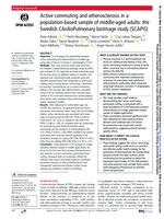 Active commuting and atherosclerosis in a population-based sample of middle-aged adults: The Swedish CArdioPulmonary bioImage study (SCAPIS)