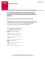 The uneven distribution of risks and rewards in multi-level mission-oriented green industrial policies