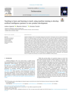 Teaching to learn and learning to teach: using machine training to develop artificial intelligence partners in new product development