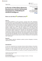 In Pursuit of Ideal Data: Epistemic Enchantment and the Unintended Consequences of Datafying for Artificial Intelligence